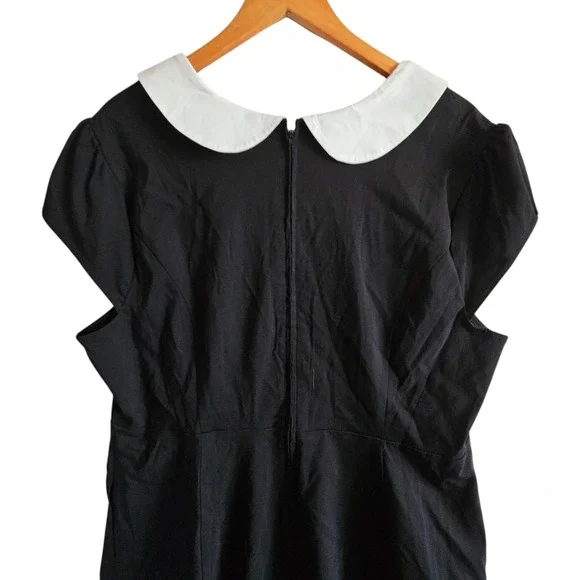 Torrid Hello Kitty Dress‎ Peter Pan Collar Fit Flare Black Size 20 NWT - Picture 13 of 15